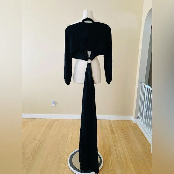 Anthropologie BTFL-Life Cutout Maxi Dress Black Size Medium $109 - Picture 4 of 12